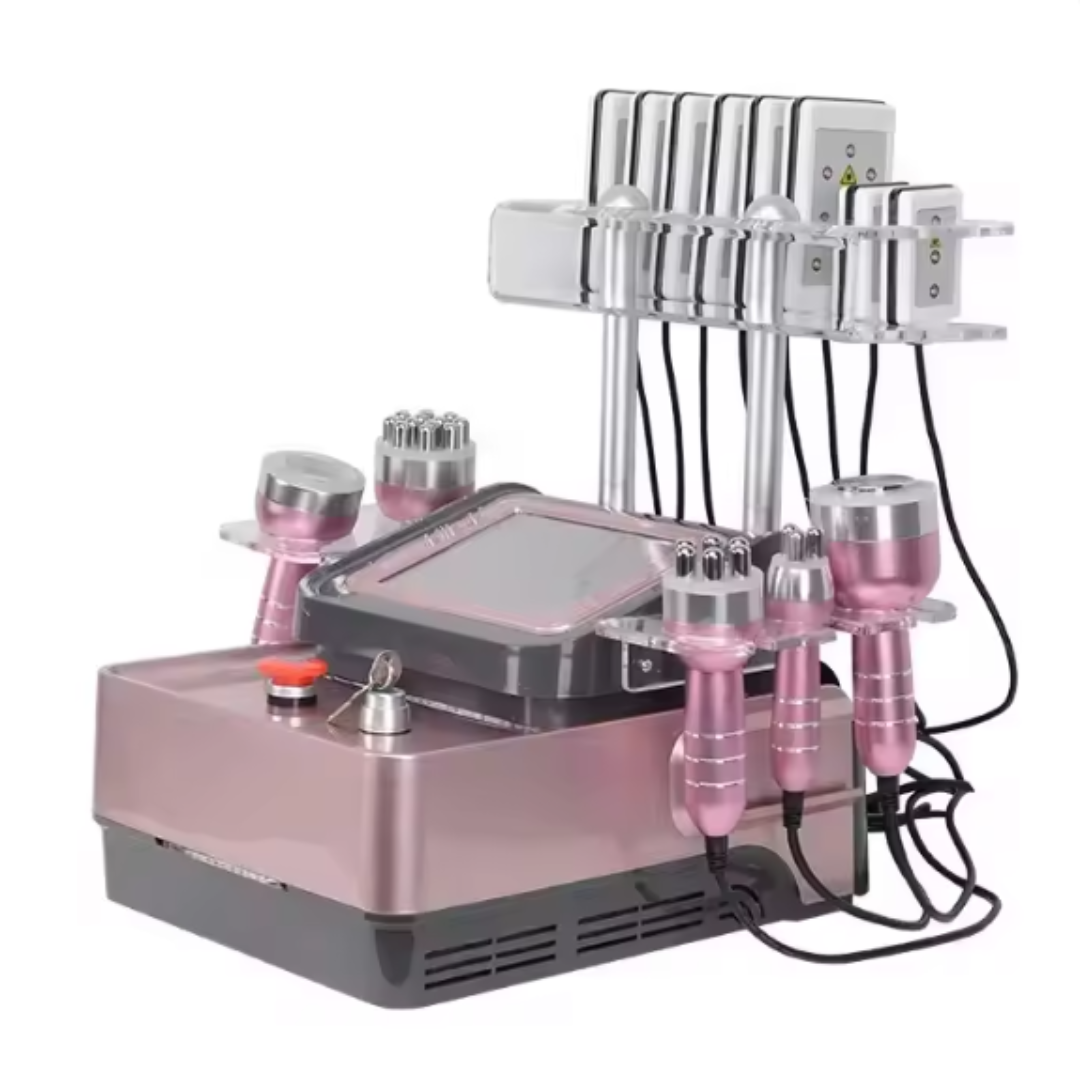 Rose Gold Lipo Laser 40K Cavitation Slimming Machine 6 in 1