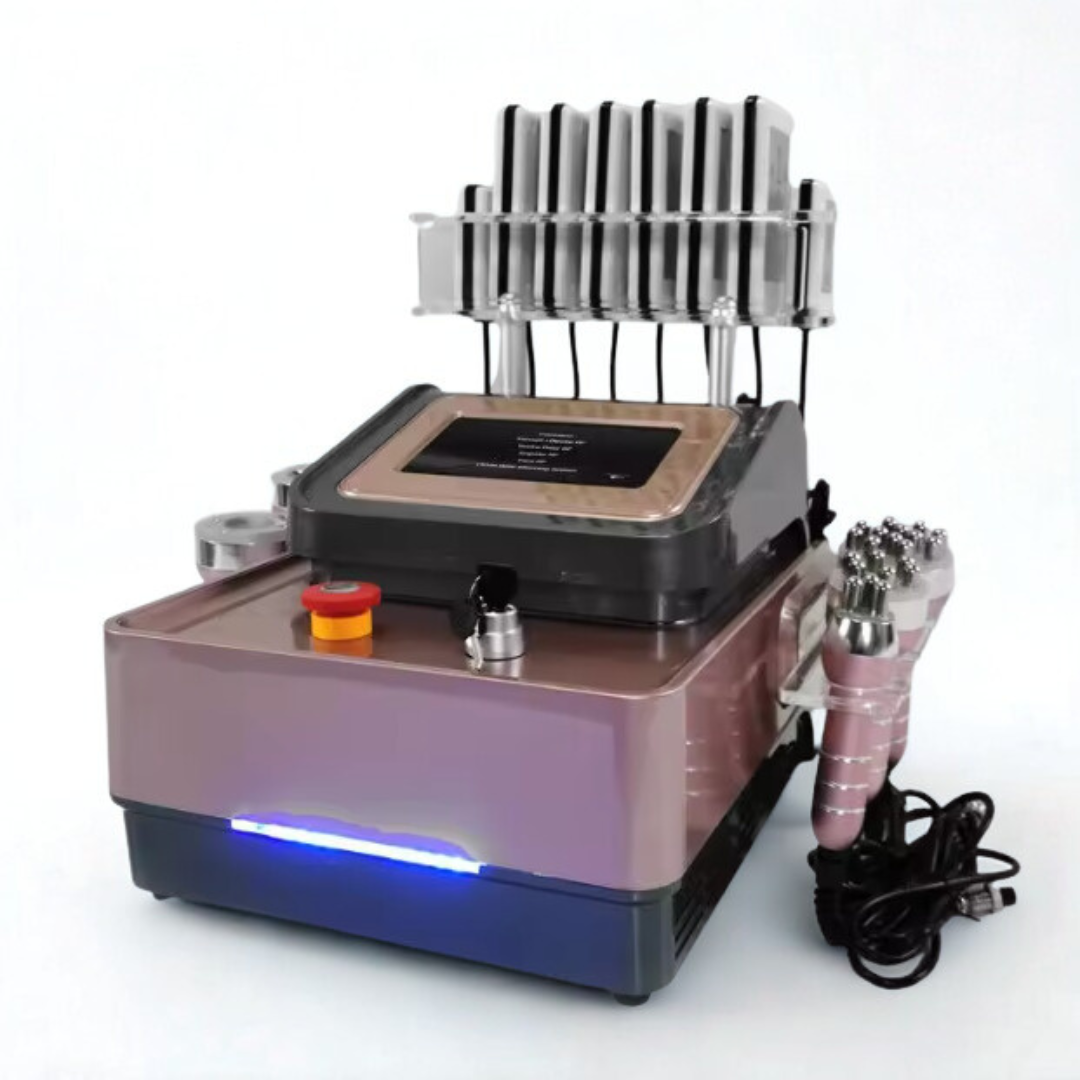 Rose Gold Lipo Laser 40K Cavitation Slimming Machine 6 in 1