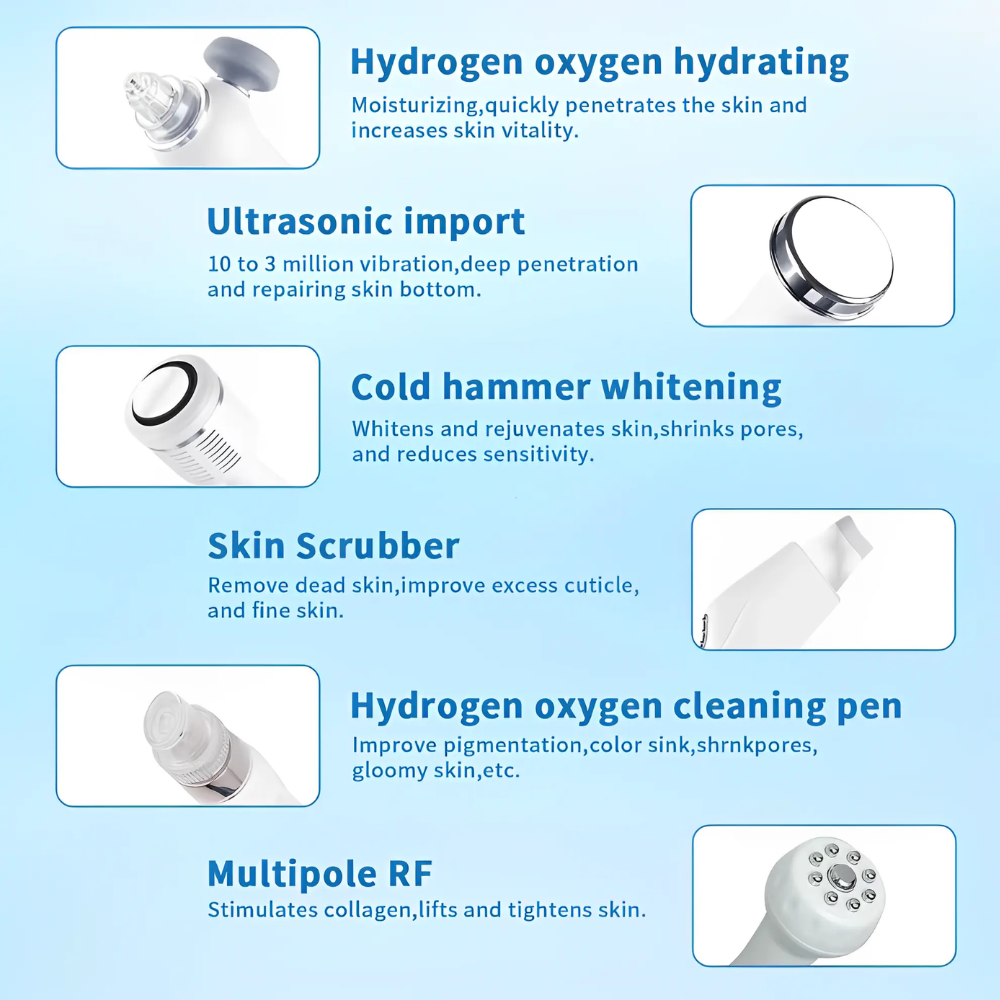 Latest Gen Hydro Dermabrasion Facial Machine 7 In 1