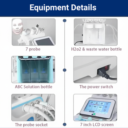Latest Gen Hydro Dermabrasion Facial Machine 7 In 1