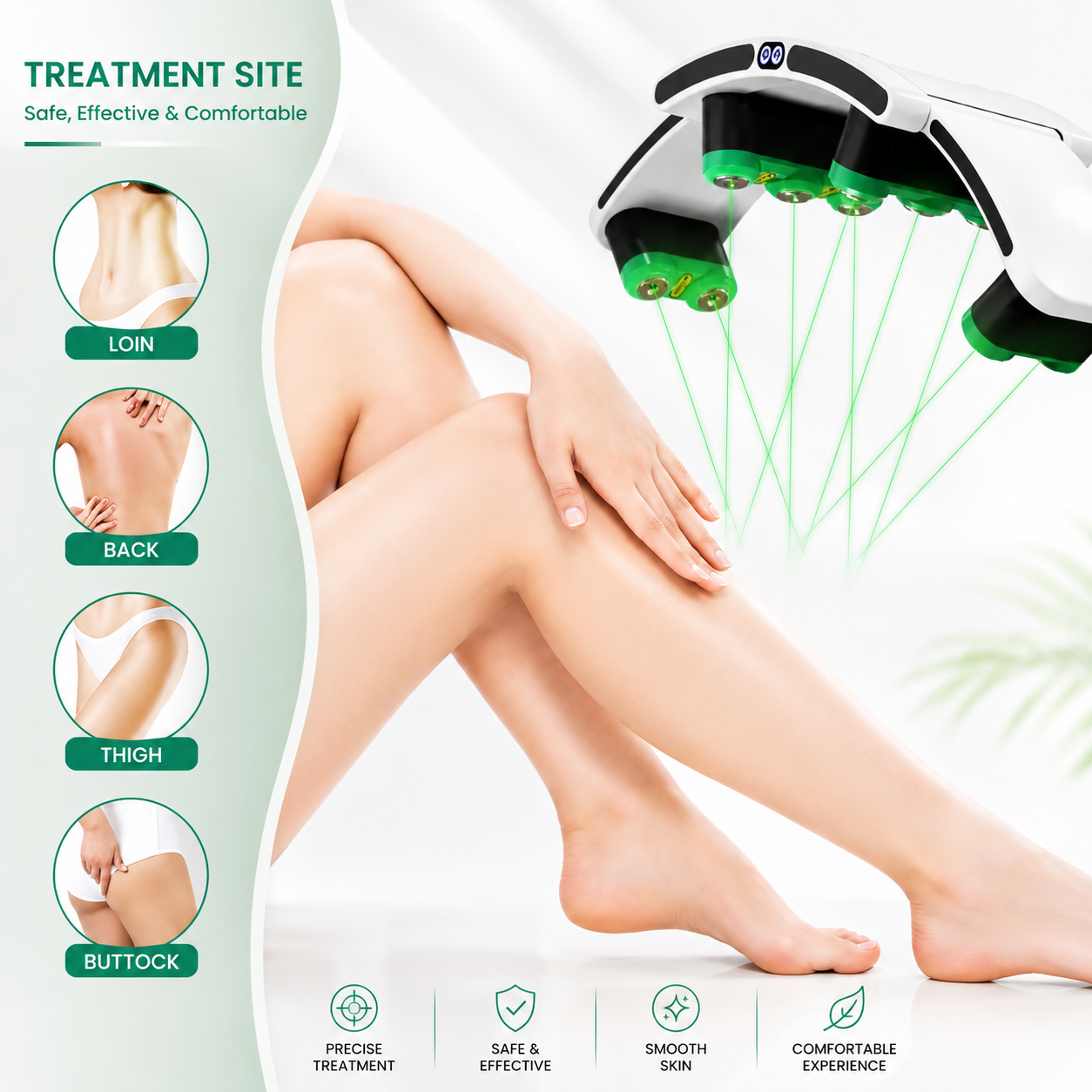 Green Light Laser Lipo Body Slimming Machine