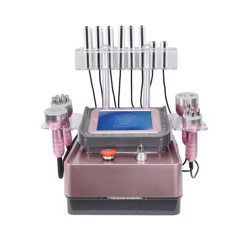 Rose Gold Lipo Laser 40K Cavitation Slimming Machine 6 in 1