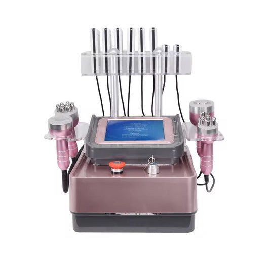 Rose Gold Lipo Laser 40K Cavitation Slimming Machine 6 in 1