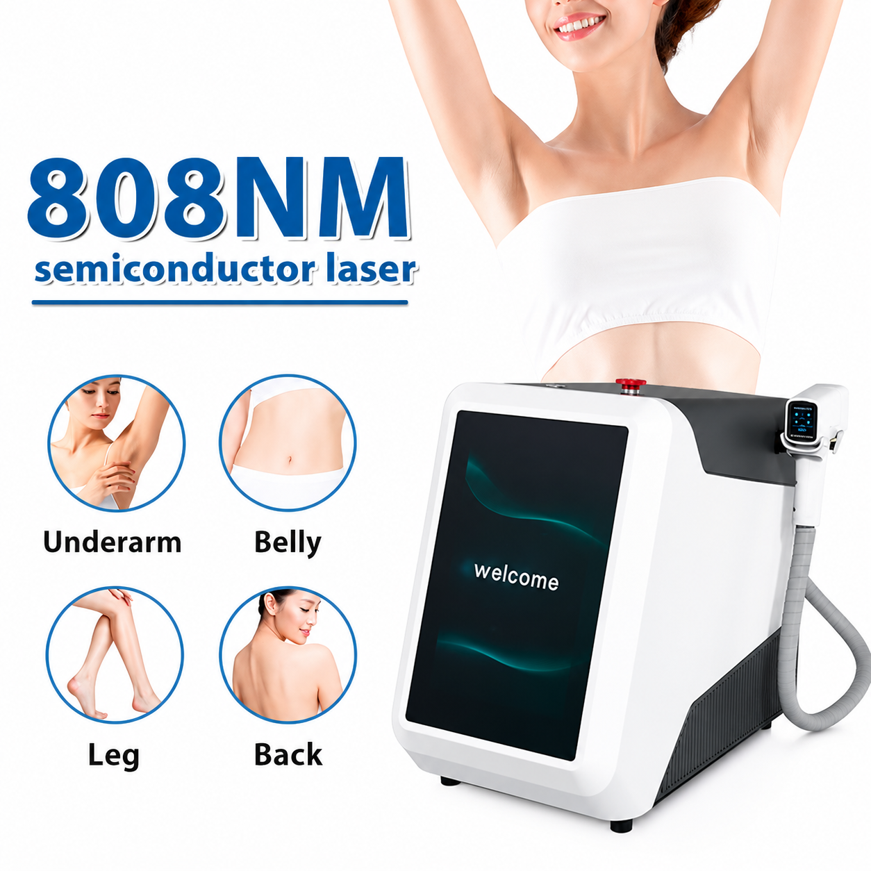 Professional Diode Laser Hair Removal Machine – LumiLASE