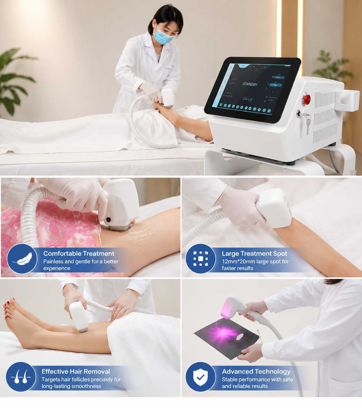 Tri-Wave Diode Laser Hair Removal System – LumiPulse