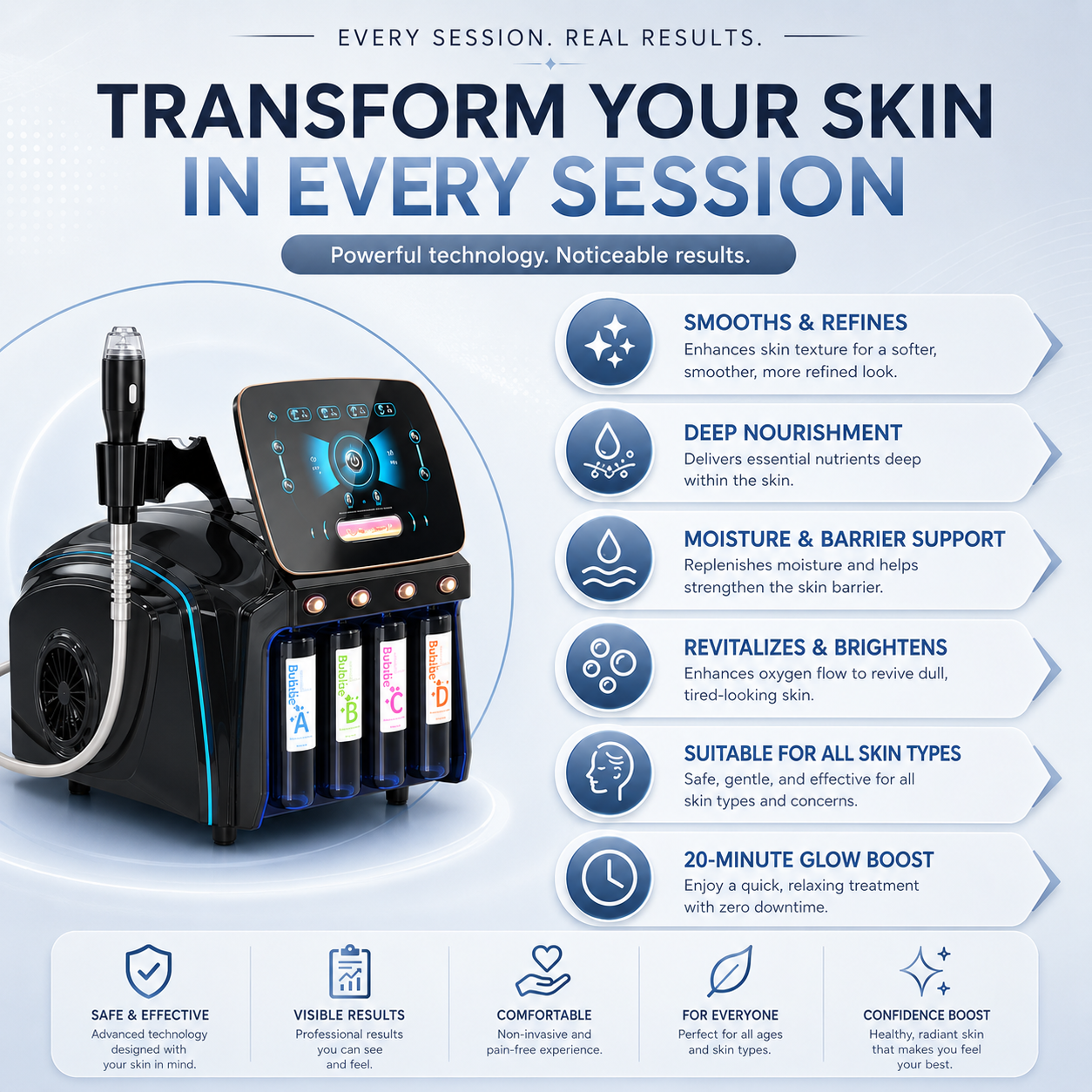 H2Glow 2-in-1 Hydra Facial System