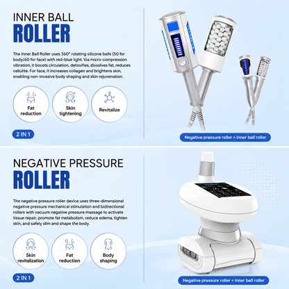 LipoRoll™ 2-in-1 Vacuum & Ball Roller Body Sculpting System