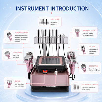 Lipo Laser 40K Cavitation Slimming Machine 6 in 1