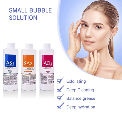 Hydro Dermabrasion Machine Solution Set – 3 x 400 ml